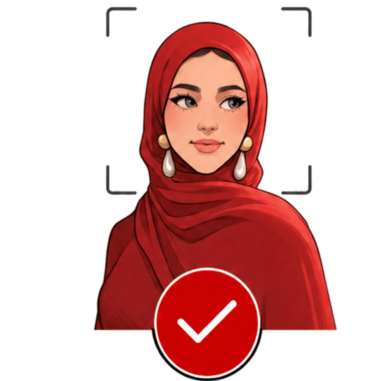 Abstract line illustration representing verified profiles
